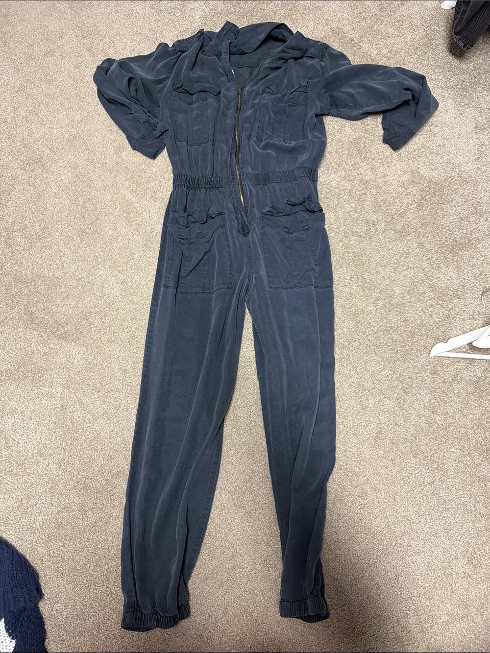 Young Fabulous & Broke Navy Utility Zip Jumpsuit